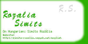 rozalia simits business card