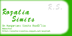 rozalia simits business card